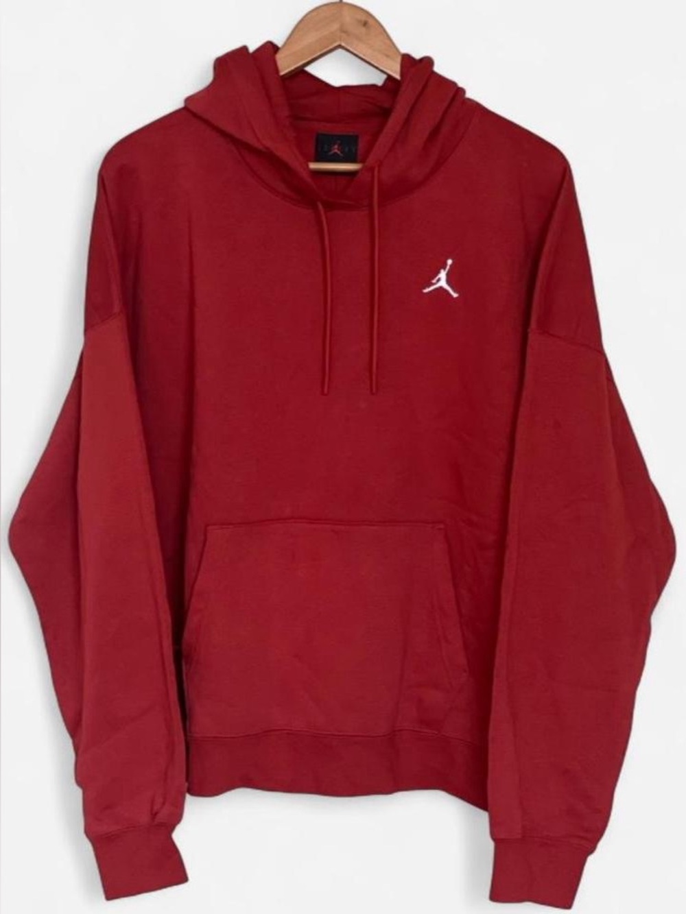Jordan Essential Fleece Hoodie Women’s XL Gym Red Loose Fit NWT FN4488-615